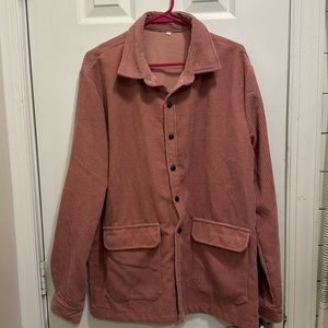 Retro dusty rose vintage corduroy shirt size medium
